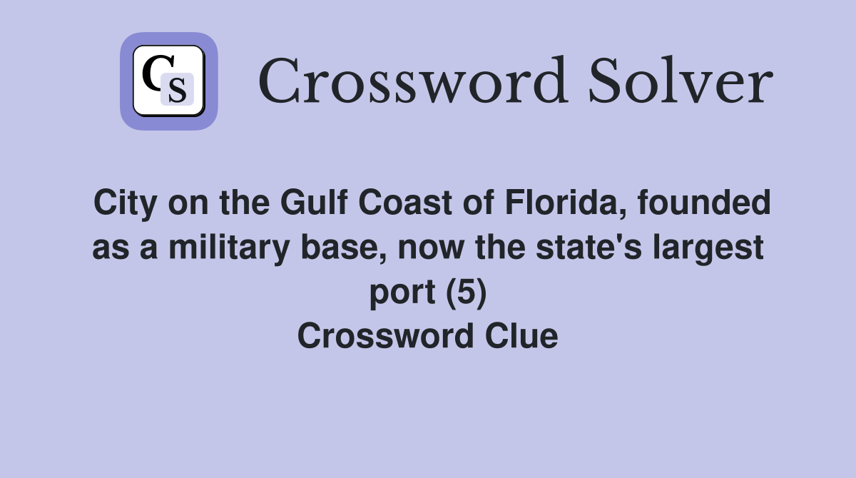 City on the Gulf Coast of Florida, founded as a military base, now the